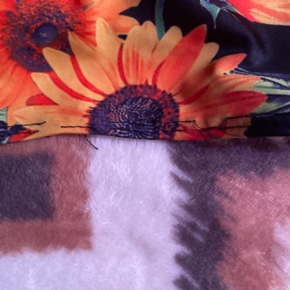 Orange Sunflower Tummy Control Two piece Bikini Bathing suit - Picture 10 of 15